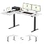 FLEXISPOT L Shaped Standing Desk, 63 x 55 Inch Electric Height ...