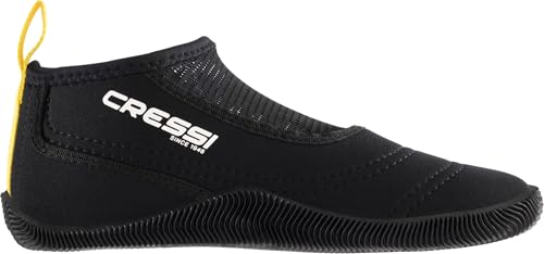 Cressi Aquatrek Boots Black 2XL (EU 46/47) - Bequemer Wasserschuh für den Einsatz im Meer, Schwarz, 2XL-EU 46/47, Erwachsene