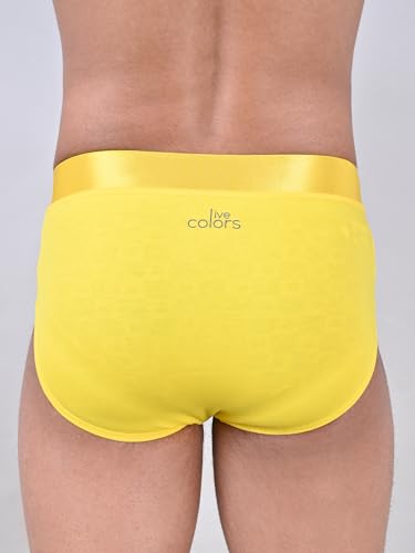 Image of Rupa Colors Modern Solid Brief for Men, Cotton Blend, Regular Fit, Outer Elastic, Pack of 1