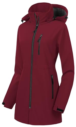 CREATMO US Women's Windproof Thermal Softshell Cycling Runni...