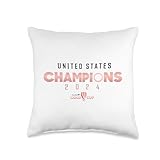 USA, Champions of the Gold-Cup W Throw Pillow