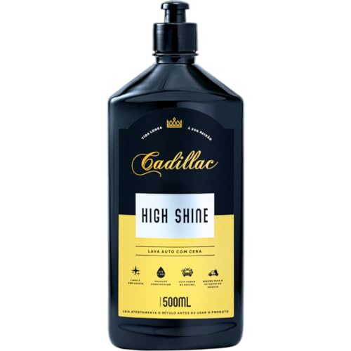 HIGH SHINE PRODUTO PARA LAVAR CARROS SHAMPOO COM CERA CADILLAC 500 ML