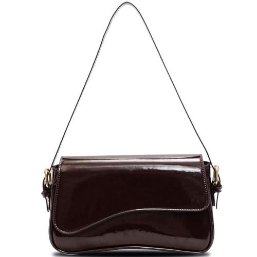 Image of Small Shoulder Bag for women,Crossbody Purses,Leather Tote Handbag Clutch Hobo Purse,with Zipper Closure for Women