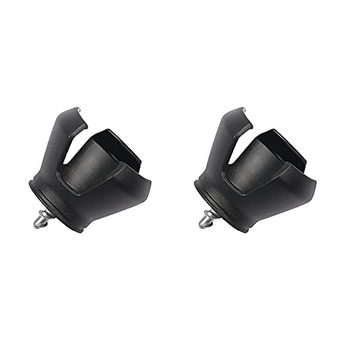 ANCLLO Lot de 2 pinces de ramassage pour balles de golf - 3 griffes - Accessoire de golf - Noir