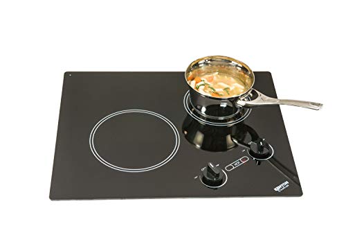 Kenyon B41603 6-1/2 and 8-Inch Arctic 2-Burner Cooktop with Analog Control UL, 120-volt, Black