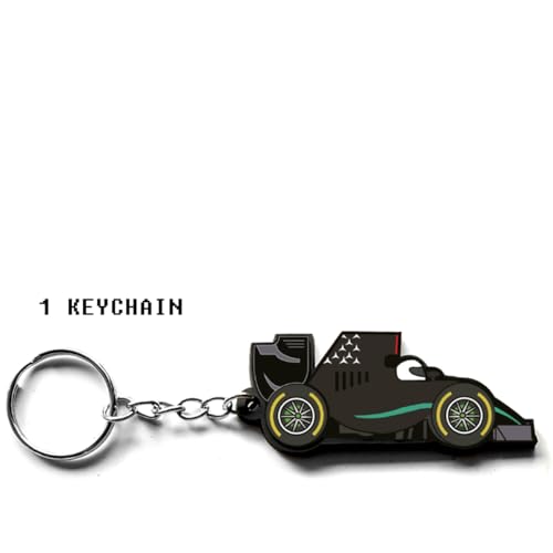 Racing Driver Car Key Chain Keychain Auto Tire Compatible with Formula One F1 Team Fan Gift Accessory (MR Car)