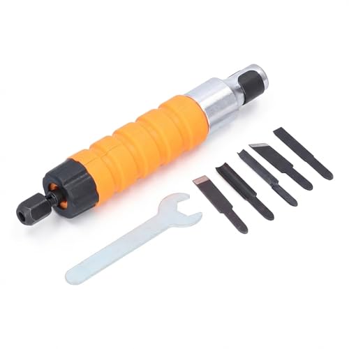 Scalpello Elettrico 25000 VPM ad Alta Vibrazione, Set 5 Coltelli