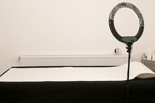 Inoverse 3 Rollen Ärztekrepp Liegenabdeckung 50 m x 60 cm – Einweg Ärzterolle für Untersuchungs- und Massageliegen, Spa & Kosmetik, Tattoostudios, Medizinische Liegenrolle, Perforierte Papierrolle