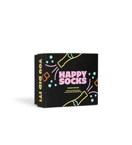 Calcetines Happy Socks Divertidos de Algodón Unisex en Cajas de Regalo Originales