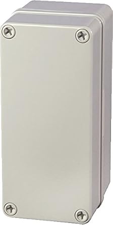 Fibox UL PC D 85 G Piccolo Series NEMA 4X Polycarbonate Enclosure Base with Screws for Mounting Plate, 1" Width, 6.7" Length
