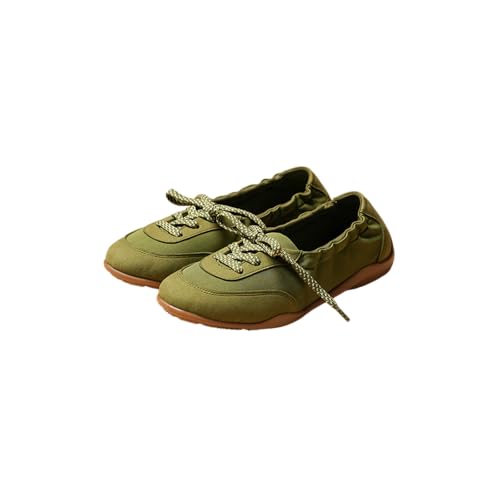 Image of Theater Kai Casual Sneakers in Suede for Women | Stylish Flat Lace-Up Shoes | Lightweight Comfortable Footwear with Cushioned Insole