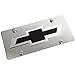 Eurosport 1301N-1B Chevrolet Bowtie Mirror Outline/Black Fill Ss Plate