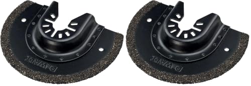 DeWalt Hartmetall Segment-Sägeblatt (95 mm, 3 mm Schnittbreite, Multitool-Zubehör- zum Ausfräsen feiner Fliesenfugen und Schlitzen in Putz… – Ansicht 1