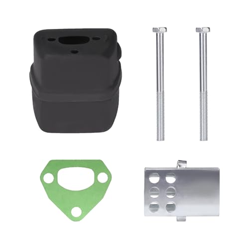 Kit de escape de motosierra de gasolina apto for HUSQVARNA 136 137, repuestos for motosierra, accesorios de herramientas de jardín (Color : Exhaust Muffler Kit)