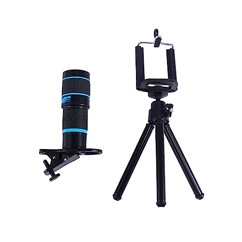 VORCOOL 2個携帯電話用 望遠レンズ 倍ズーム 外付けカメラレンズ 一般用途 旅行や観察に適した 黒 青