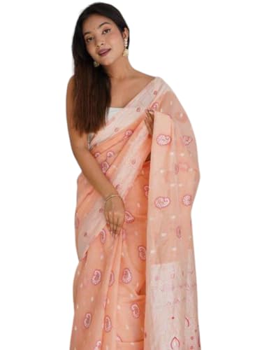 Image of Flosive Women's Woven Cotton Silk Saree With Unstitched Blouse Piece