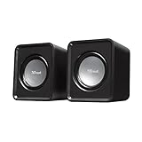 Trust Leto 2.0 USB Lautsprecher Set (6 Watt, 3,5mm, USB-Stromversorgung, für PC, Laptop, Tablet und Smartphone) schwarz