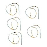 Perles d'espacement pour bracelets : ces perles en pierre sont fabriquées dans un bon matériau, durable et résistant à l'usure pour une utilisation prolongée, perles d'espacement en vrac pour bijoux