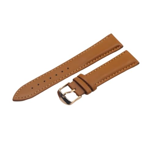 [JLIGONAFP] Calfskin Leather Watchband Soft Material Watch Band Wrist Strap 18mm 20mm 22mm 24mm With Silver Stainless Steel Buck