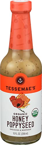 TESSEMAE'S Organic Honey Poppyseed Dressing, 10 FZ