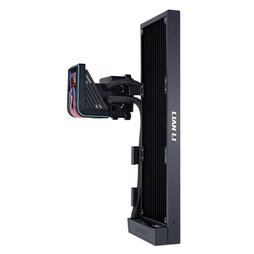 Image of Lian Li Hydroshift II OLED Curved 360 Liquid CPU Cooler - Flexible Slide-Tube Clamp Coolant Pathway - Adjustable 6.67 inch 2K Screen - 3D Animation Effects - LGA 1851 /1700, AMD AM5 /4 - Black (HS2OLDC36NB)