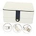 CONGARTENO Portable Jewelry Box Organizer for Travel Lightweight Case for Women and Large Capacity Storage for Earrings Necklaces Bracelets Simple Fashion Design