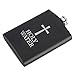 Hip Flask for Liquor, Holy Water Flask for Funny Gift, 8oz Stainless Steel with Funnel, Discrete Shot Drinking of Alcohol, Whiskey, Rum and Vodka, for Men and Women, US-AKI-27 (Holy Water Flask)