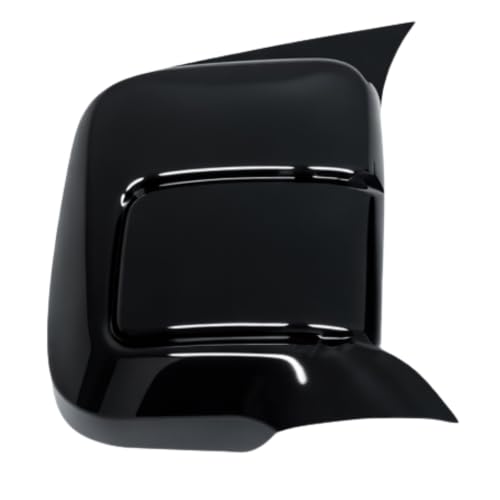 Image of KMH Batman Style Car Mirror Caps Covers Compatible with Mahindra Thar Car Accessories (Gloss Black) Set of 2 Pcs