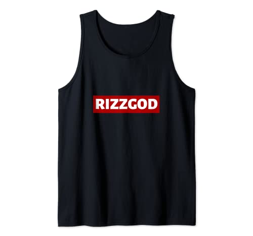 RizzGod, funny term, Rizz sarcastic meme, Rizz God, W Rizz Tank Top