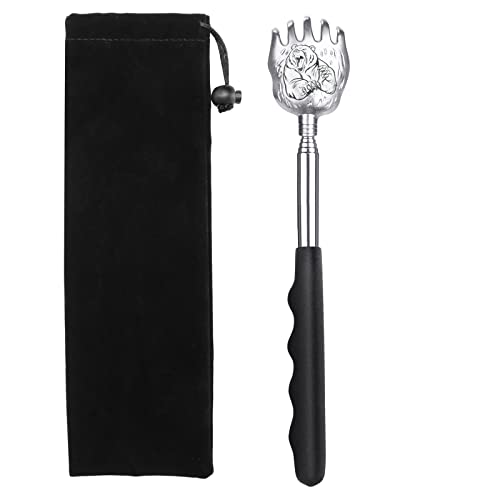 UrZoo Back Scratcher Extendable, Telescoping Backscratchers for Men Women Adults Kids, Bear Claw Itch Relief Scratcher Tool, Christmas Stocking Stuffer Gifts for Men Women Dad Mom