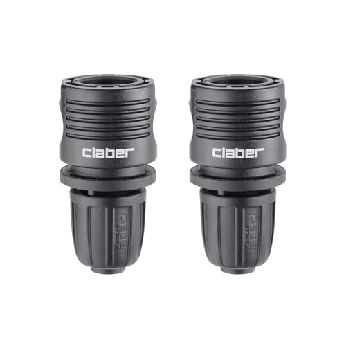 Claber Hosepipe 91009 - Raccordo A Compressione Con Attacco Rapido, Confezione Da 2