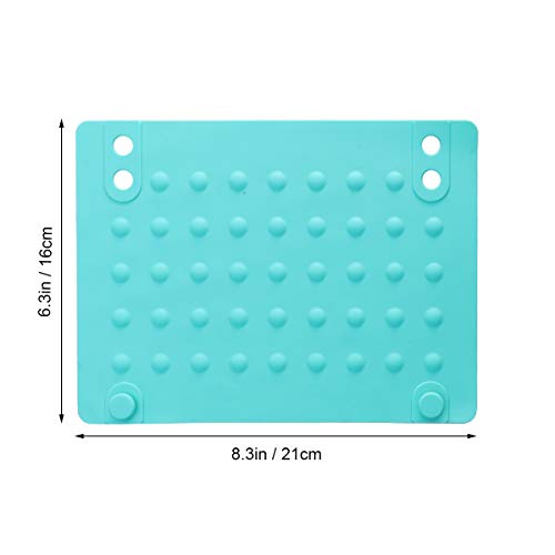 SaditY 2pcs Hair Straightener Silicone Mat Styling Station Mat miniatura 2