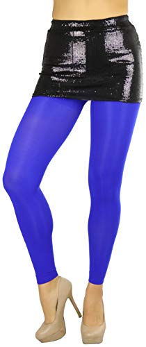 Image of ToBeInStyle Women's Opaque Ankle Long Nylon Footless Fun Tights Pantyhose