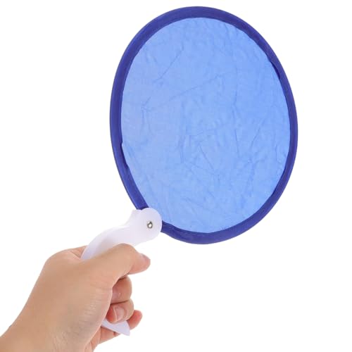 Éventail pliable en tissu blanc Milisten - Fournitures de bricolage d'été portables enfants - 3