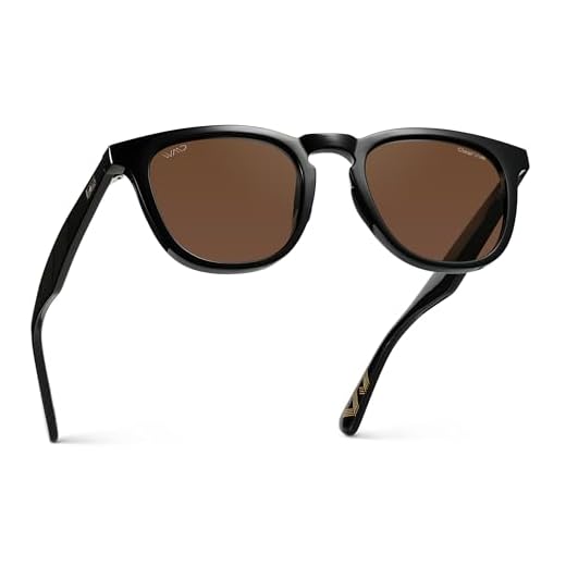 WMP Men's Black Brown Golf Sunglasses
