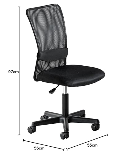 タンスのゲン メッシュオフィスチェア 肘なし