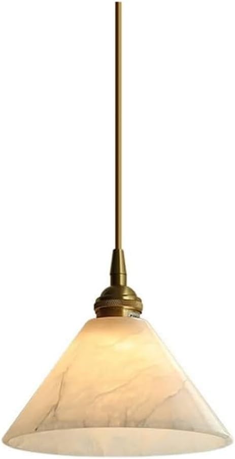 Pendant triangle bronze pierre de nuage suspension LED réglable luminaire soir