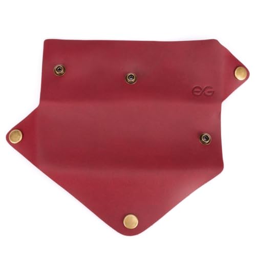 Estojo Escolar Executivo Masculino Porta Caneta/lápis Couro Legítimo (bordo)