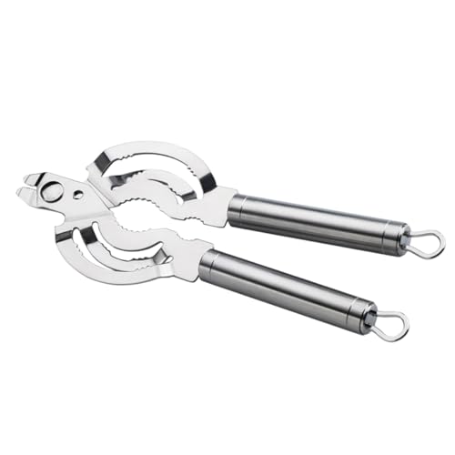 SOLUSTRE Stainless Steel Multifunctional Jar Opener and Beer Lid Remover for Home Bar Design for Effortless Opening of Jars Lids and Nuts and to Use