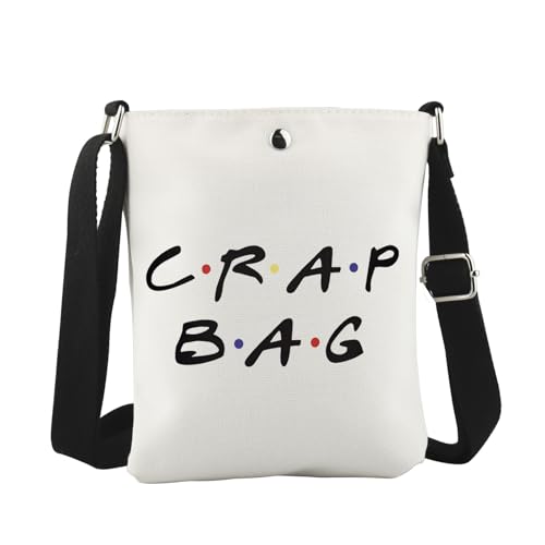 WCGXKO TV Show Inspired Crossbody Bag Crap Bag Gift Comedy Inspired Gift TV Show Merch