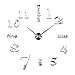 LeftSuper Orologio da Parete Digitale a Specchio in Acrilico Soggiorno Camera da Letto Specchio da Parete Adesivo Decorazione 3D Fai da Te Mute Wall Sticker Orologio da Parete
