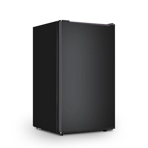 Image of Maine 3.0 Cu.Ft Upright Freezer, Mini Freezer with 3 Adjustable Thermostat, Single Door Compact Freezer with Reversible Door for Kitchen Apartment Office, Black