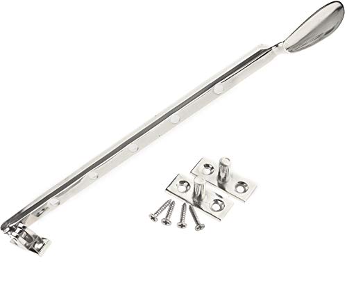 eMagTech Fensterfeststeller Fensteraussteller Fensterriegel, Fensterbeschläge mit Schrauben, 325mm, Silber