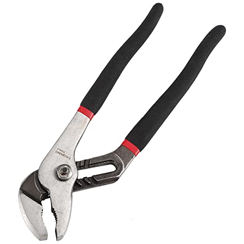 Generies Brands Straight Jaw Tongue And Groove Pliers,Water Pump Pliers Groove Joint Pliers,Carbon Steel,High-Visibility Handle (10 Inch) #TOP24