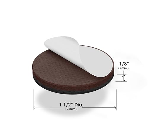 Image of Slipstick GorillaPads CB149 Non-Slip Furniture Pads /Rubber Grippers (Set of 8) Self-Adhesive Furniture Feet Floor Protectors, 1-1 /2 inch Round, Black (Pack of 2)