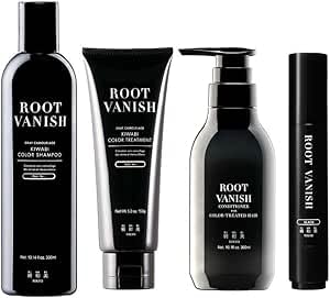 ROOT VANISH KIWABI カラーシャンプー・トリートメントセット Amazon | 綺和美 KIWABI ROOT VANISH 白髪ケアコンプリートセット