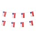 LoveVC Chile Flag Chilean Flag, 100 Feet National Country World String Flags Banners,International Party Decorations Supplies for World Cup,Olympics