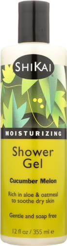 ShiKai Shower Gel, Cucumber Melon, 12-Ounces