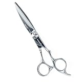 👍【Tijeras de corte de pelo de calidad superior 】 Las hojas extremadamente afiladas y duraderas de estas tijeras profesionales para cortar el pelo se obtienen gracias al proceso increíblemente detallado de afilado y al tratamiento de alta tecnología (calentamiento al vacío y enfriamiento con nitrógeno) del acero inoxidable japonés AICHI.