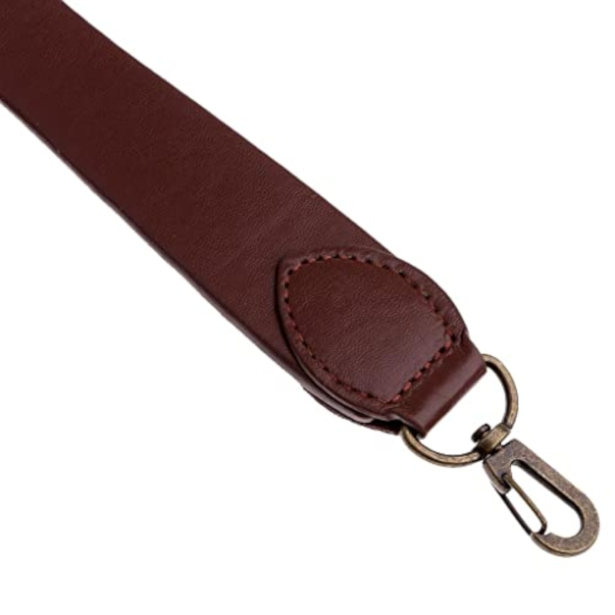 PU Leather Short Handbag Strap Replacement Coffee